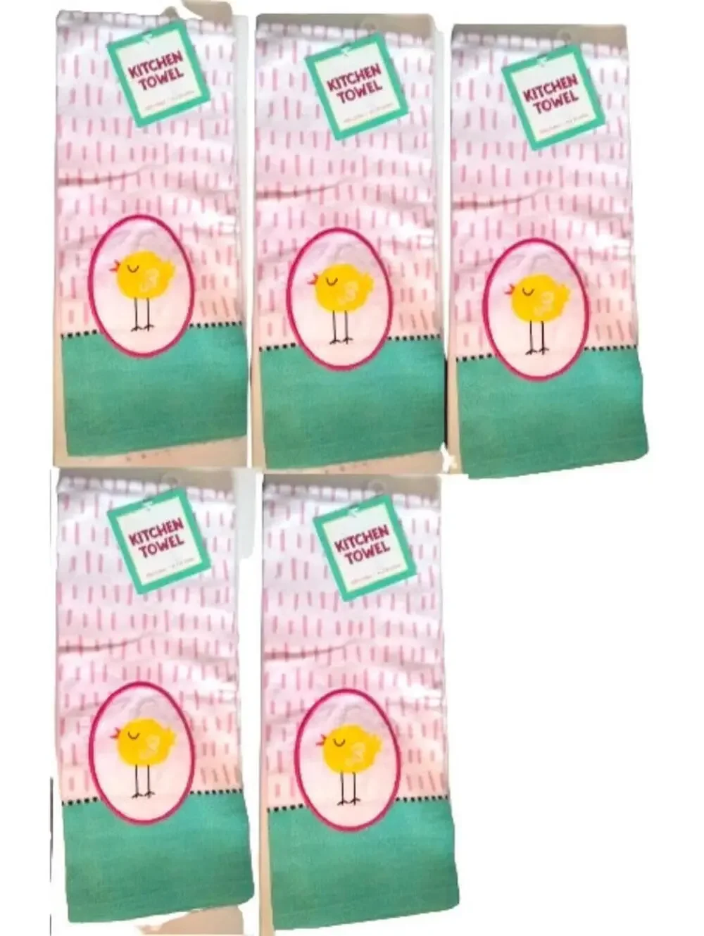 Kane Home Kitchen Towels Spring Bunny/Chick Easter Theme 16